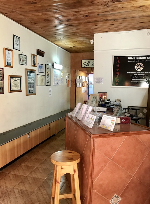 Área de recepción de alumnos.